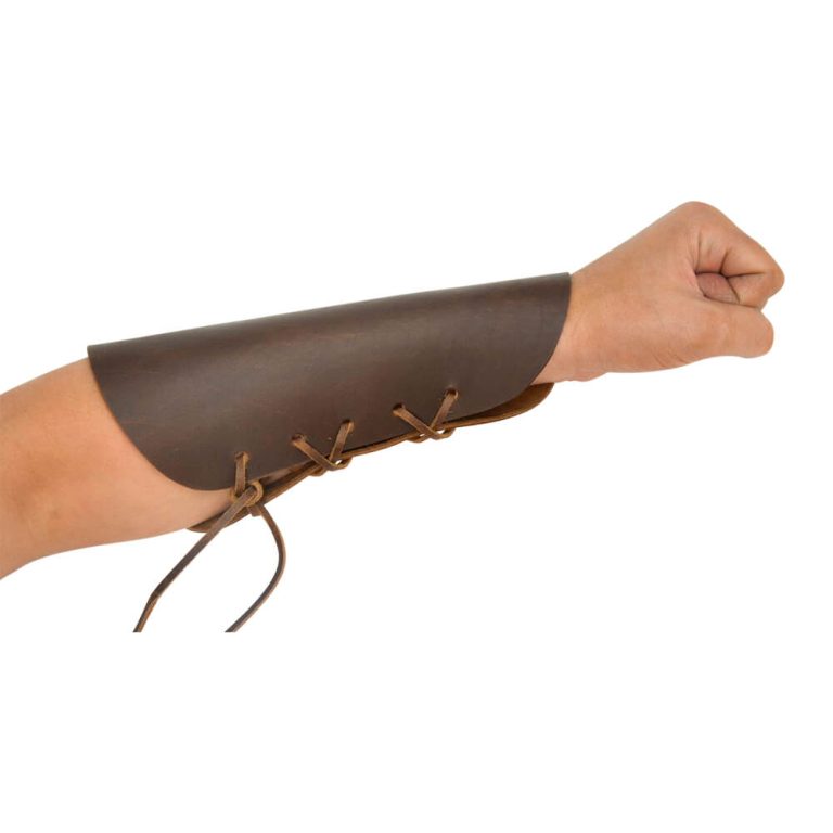 Leather Bracers - Brown