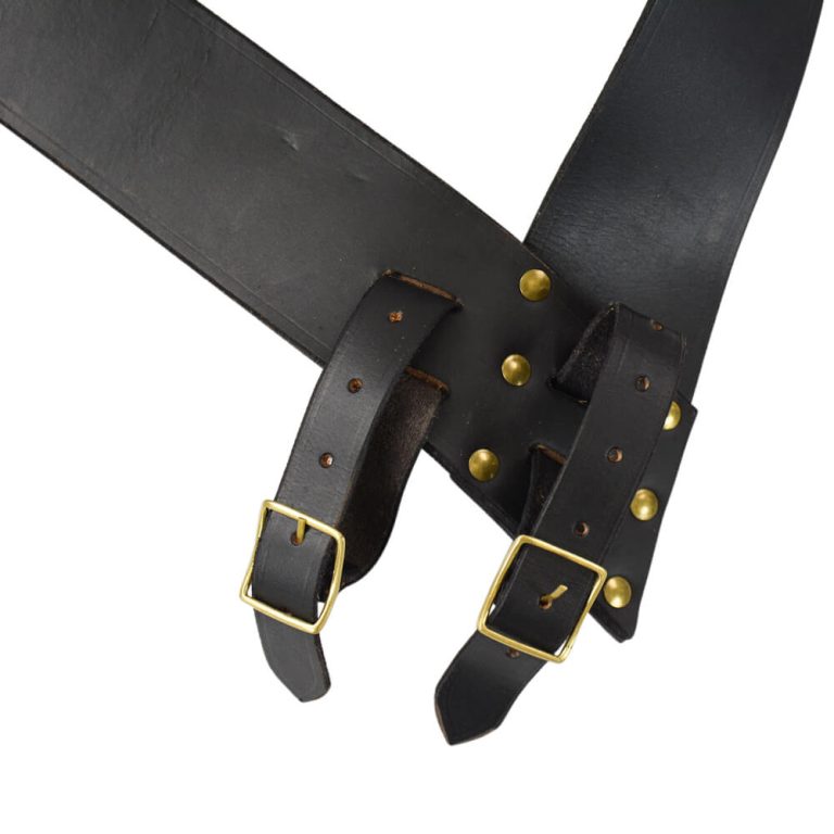 Leather Twin-Buckle Baldric - Right Handed
