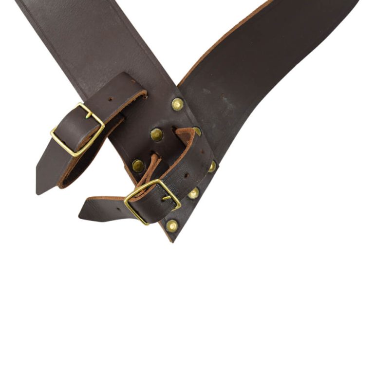 Leather Twin-Buckle Baldric - Right Handed