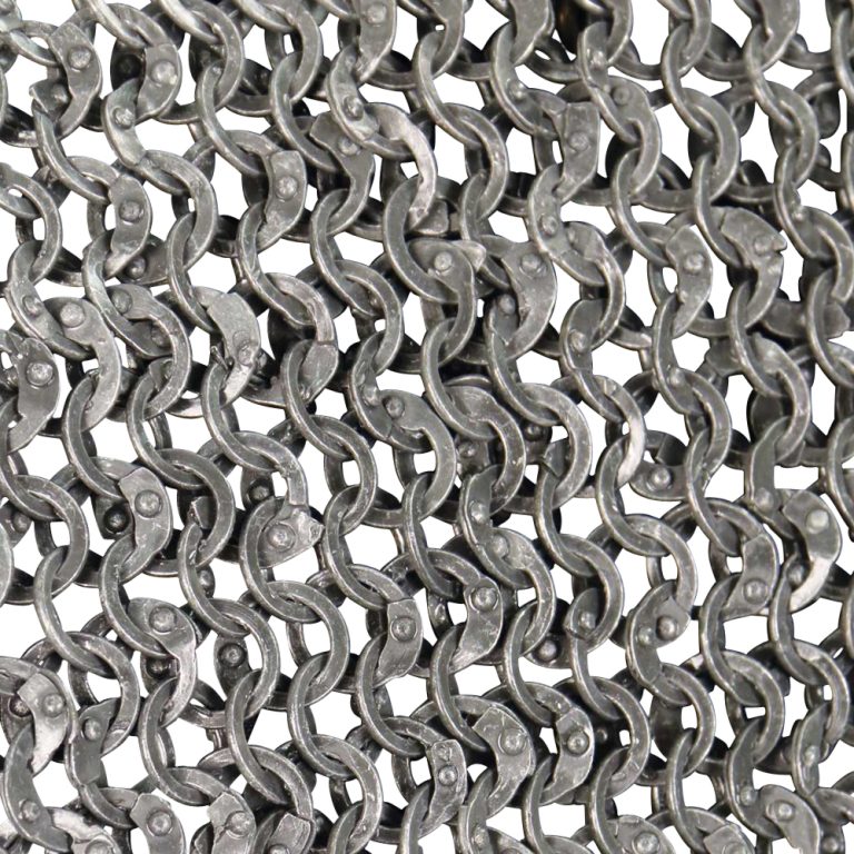 Mail Armor Coif - Riveted Darkened Aluminum