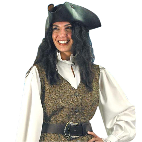 Mary Read Brocade Pirate Vest