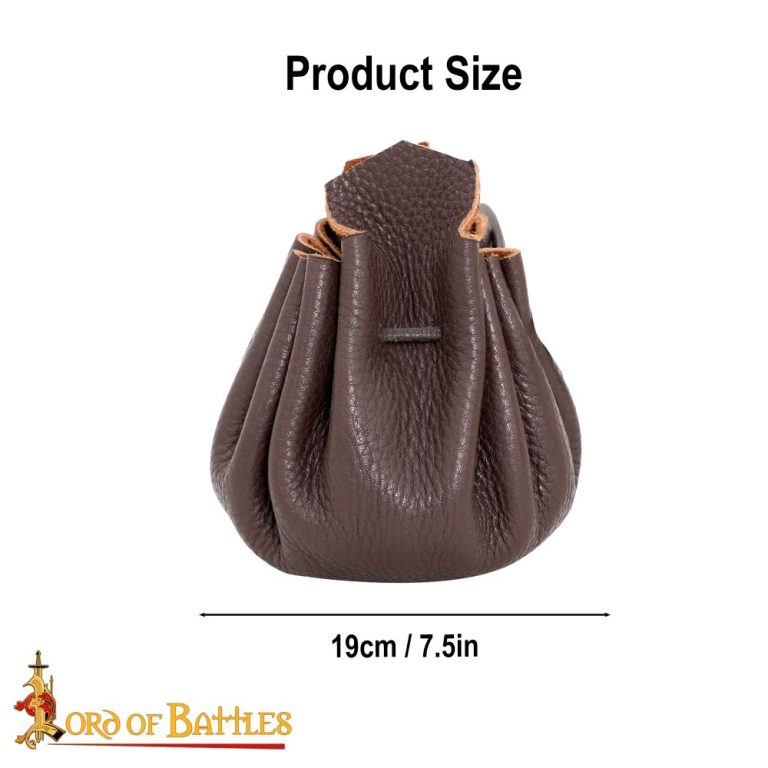 Medieval Belt Coin Pouch Handcrafted from Genuine Leather