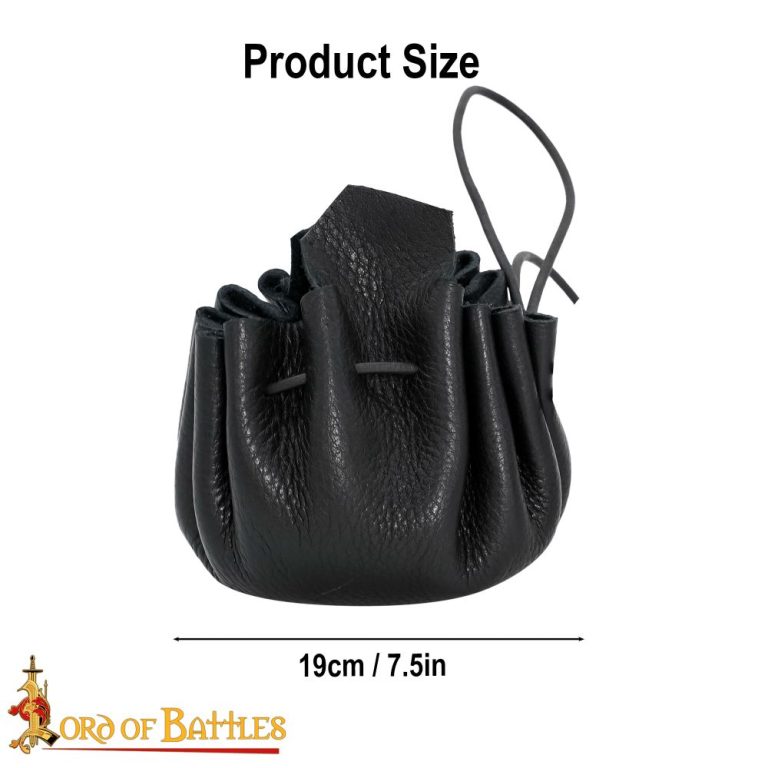 Medieval Belt Coin Pouch Handcrafted from Genuine Leather