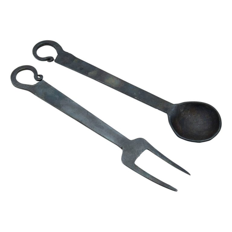 Medieval Ladle and Serving Fork