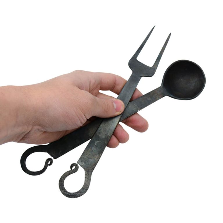 Medieval Ladle and Serving Fork