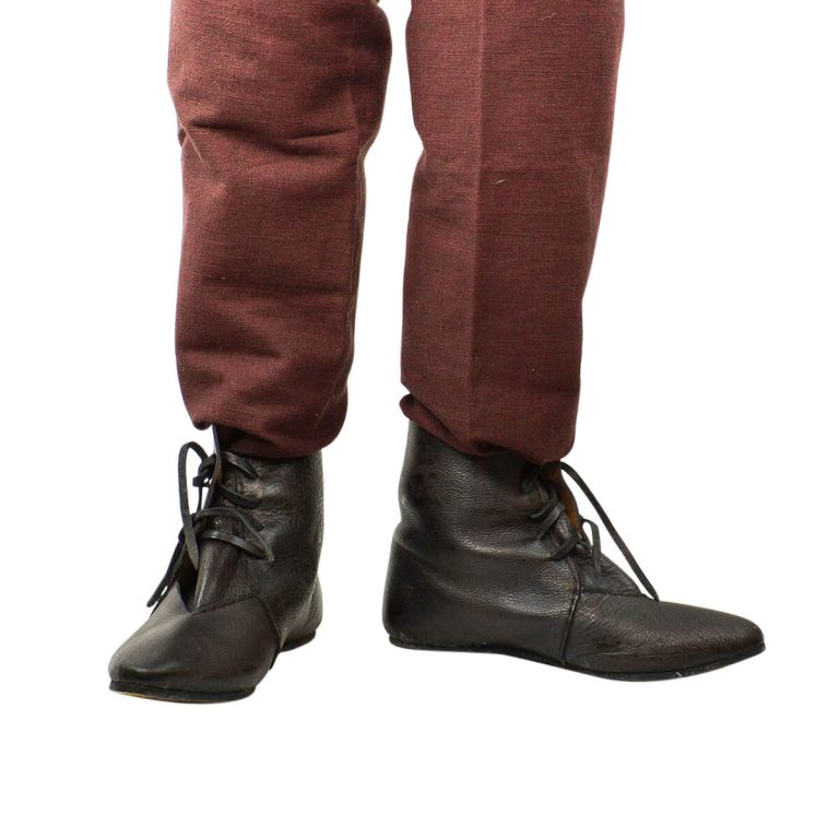 Medieval Leather Shoes - Black