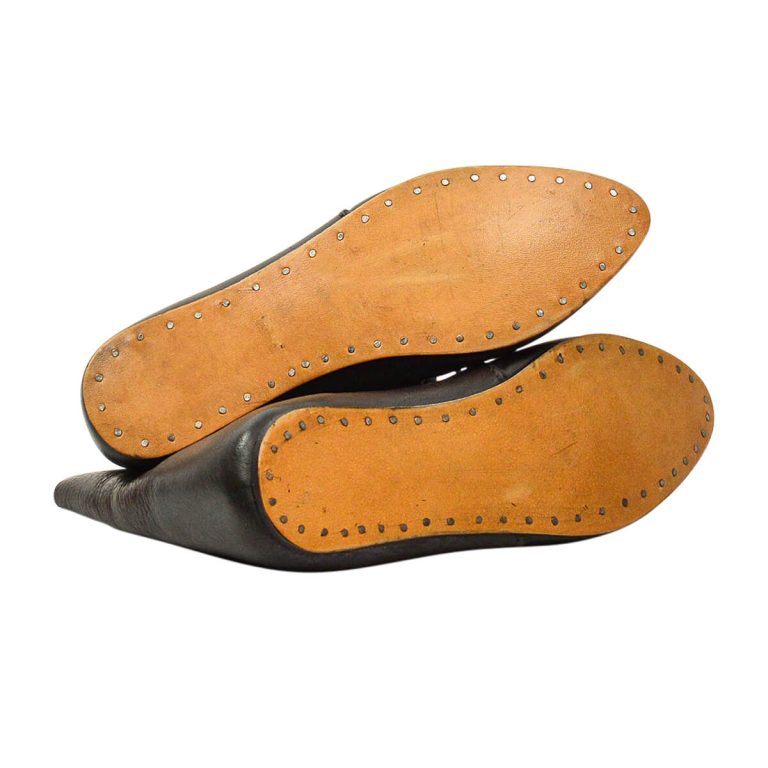 Medieval Leather Shoes - Black