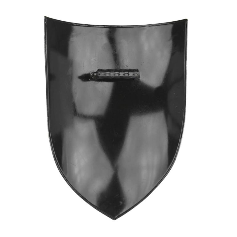 Medieval Steel Heater Shield with Center Grip - Blank - 18 Gauge Steel