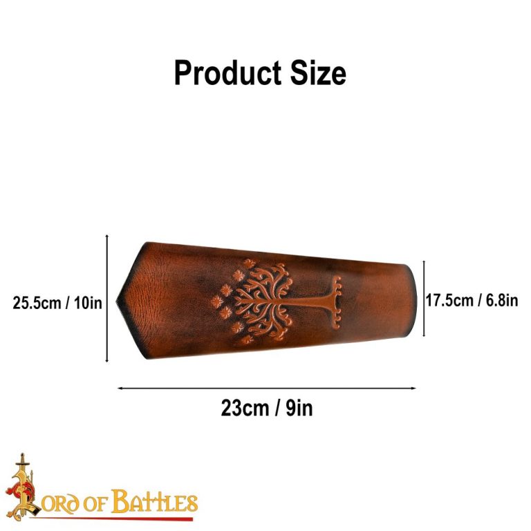 Men of the West Genuine Leather Bracers Set  Brown