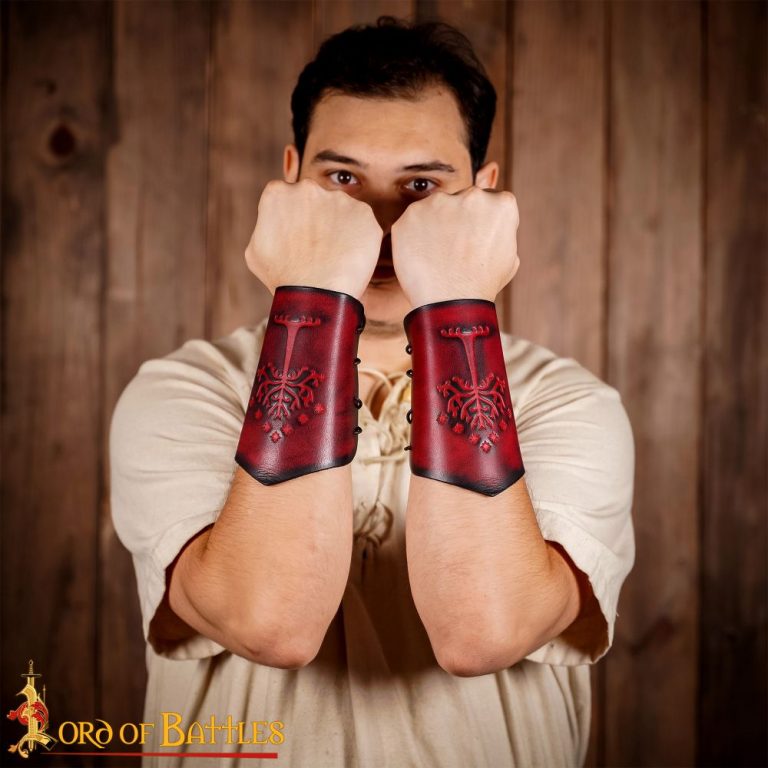 Men of the West Leather Bracer Set