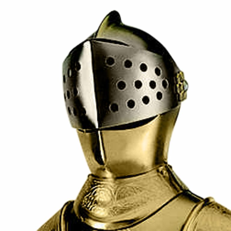 Miniature 16th Century Spanish Suit of Armor with Sword (Gold) by Marto