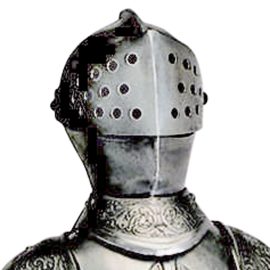 Miniature 16th Century Spanish Suit of Armor with Halberd