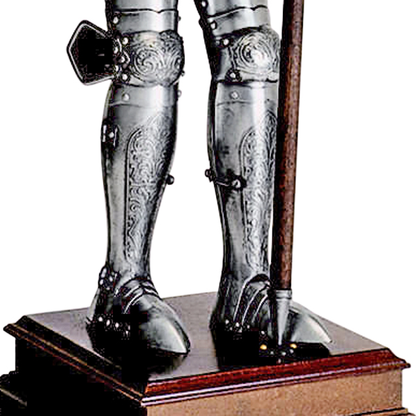 Miniature 16th Century Spanish Suit of Armor with Halberd