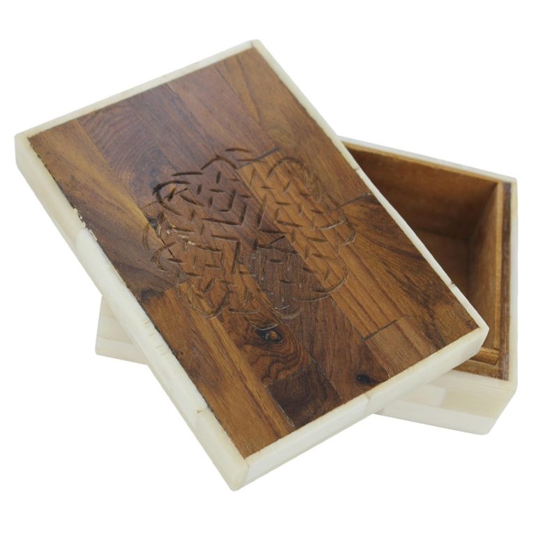 Mystic Knot Handmade Bone Jewelry Box