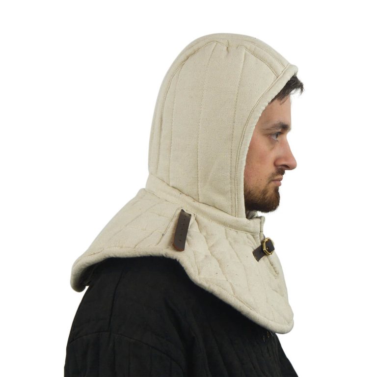 Padded Arming Hood with strap and buckle