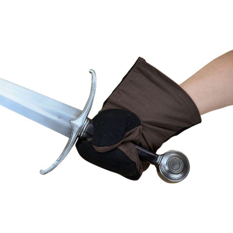 Padded Gambeson Mitten Gauntlets - Black