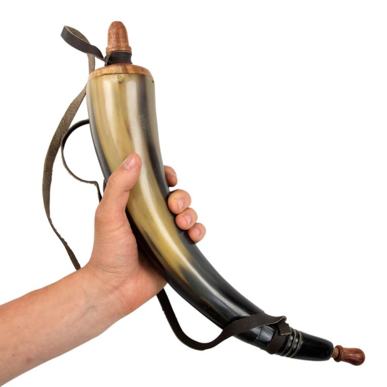 Powder Horn with Wooden Plug