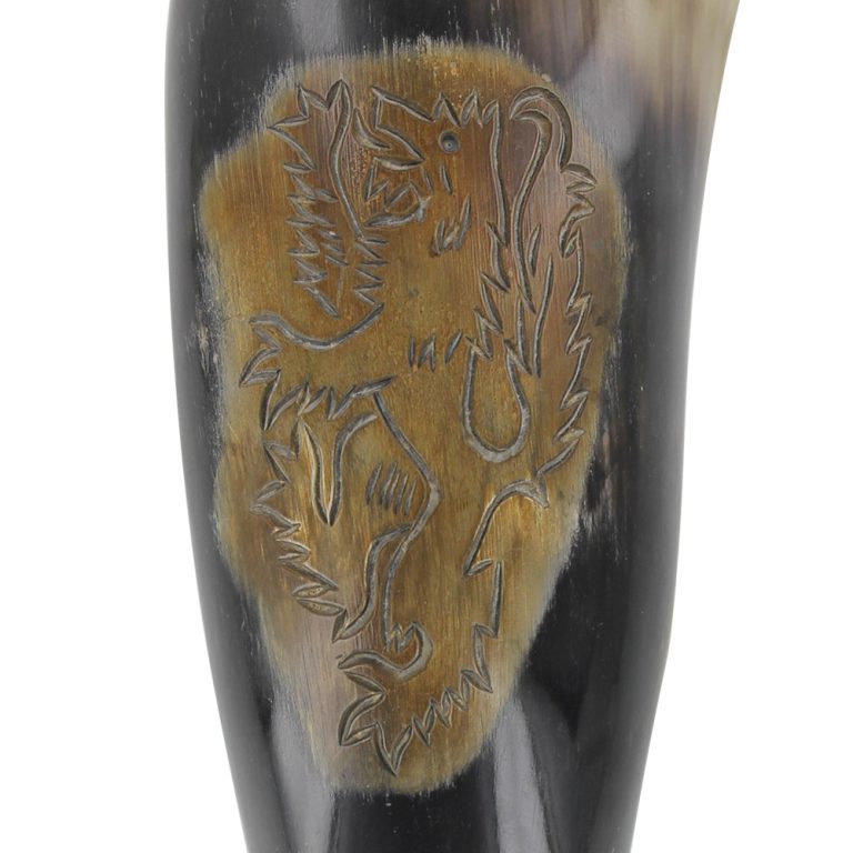 Rampant Lion Drinking Horn