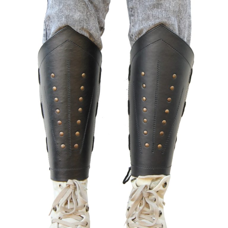 Rangers Studded Leather Greaves