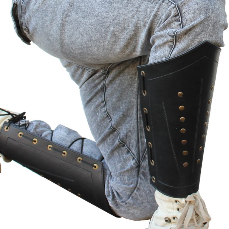 Rangers Studded Leather Greaves