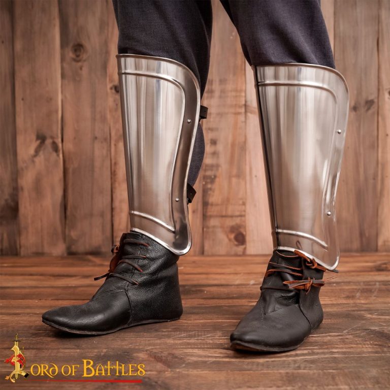 Ridged Greaves 18 Gauge Steel