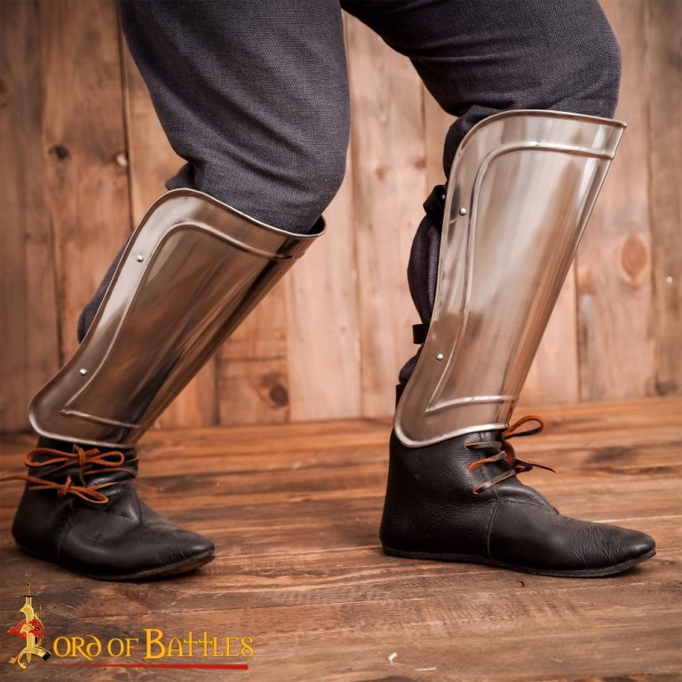 Ridged Greaves 18 Gauge Steel
