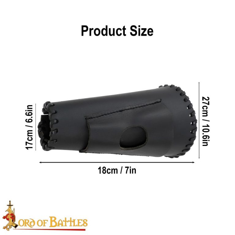 Rogues Leather Bracer with Hidden Wrist Knife Slot - Single Bracer