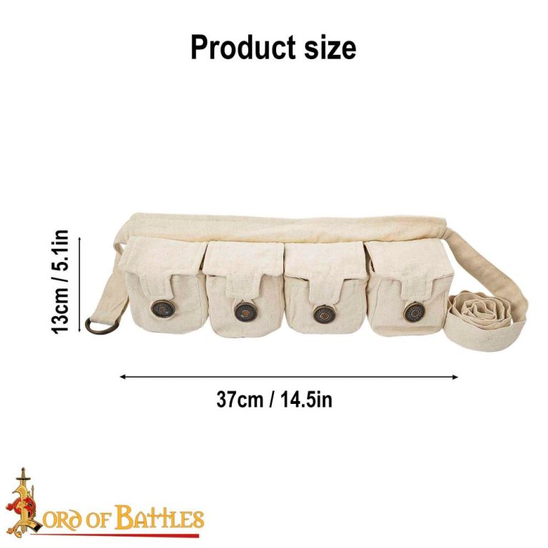 Rogues Utility Belt with 4 Pouches