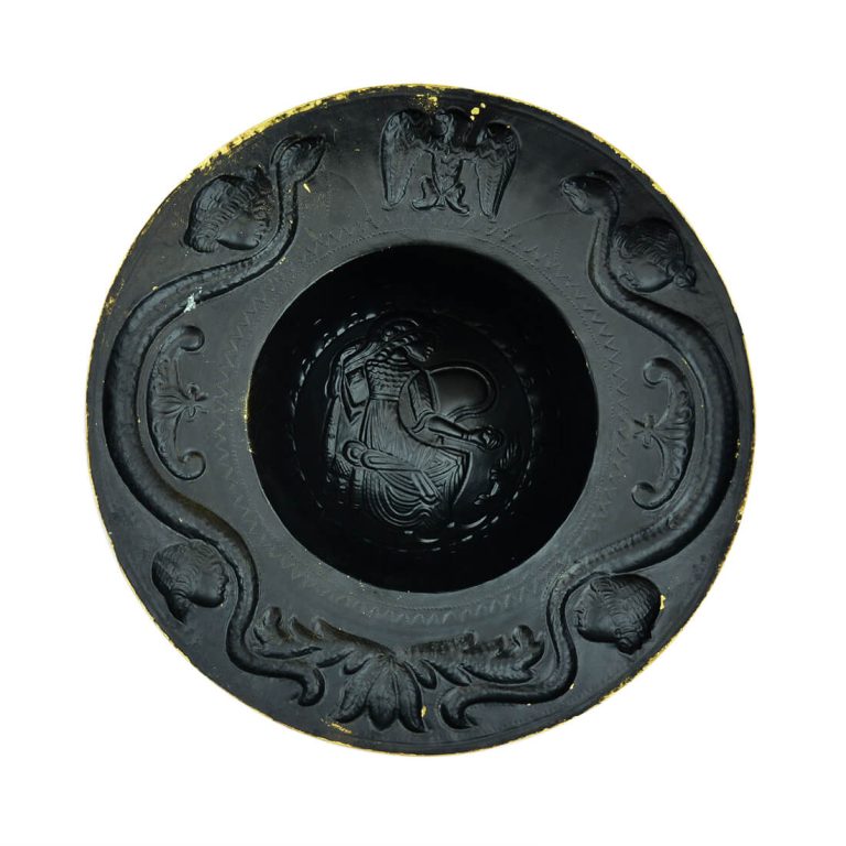 Roman Embossed Brass Shield Boss - 20 Gauge