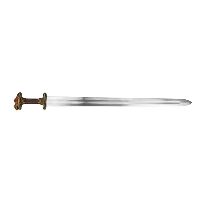 Scandinavian Vendel Chieftain's Sword - Brass Hilt with Tin Plated Accents