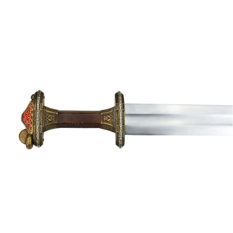 Scandinavian Vendel Chieftain's Sword - Brass Hilt with Tin Plated Accents