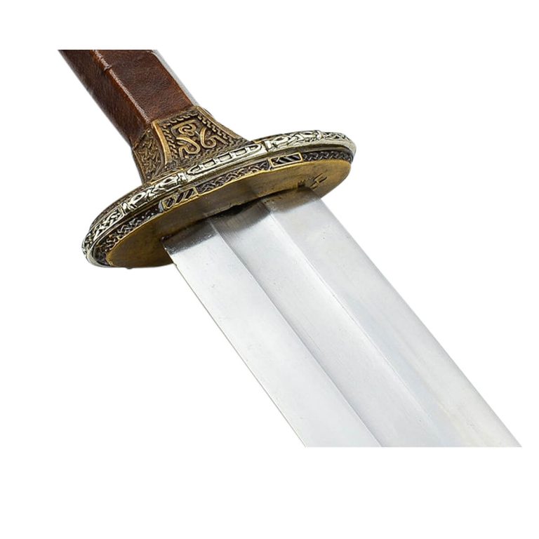Scandinavian Vendel Chieftain's Sword - Brass Hilt with Tin Plated Accents
