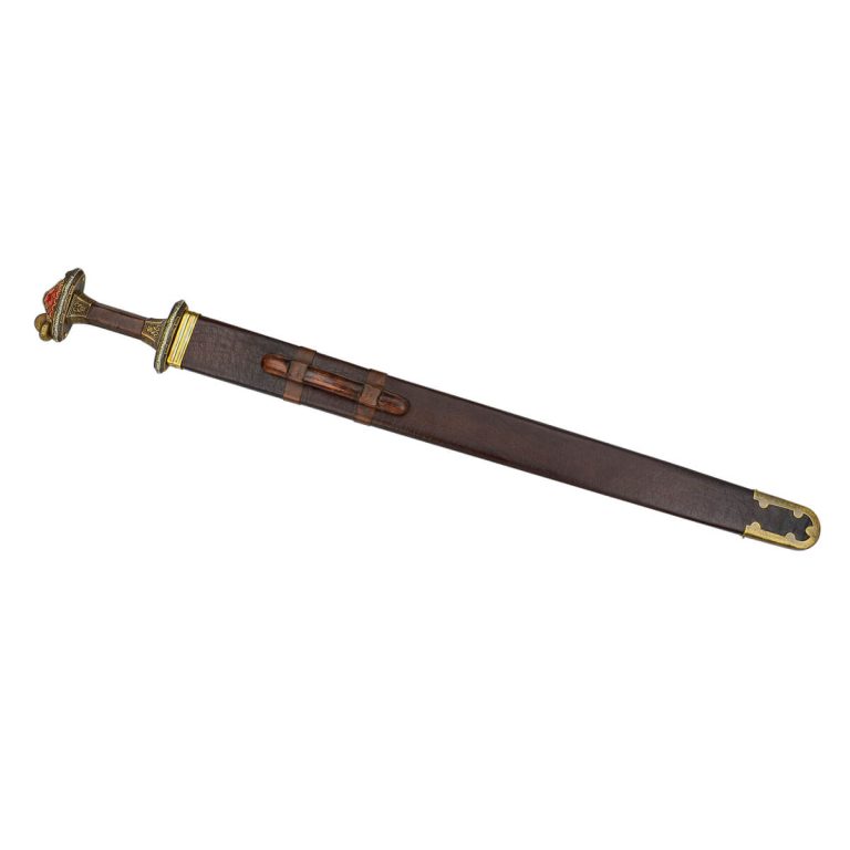 Scandinavian Vendel Chieftain's Sword - Brass Hilt with Tin Plated Accents