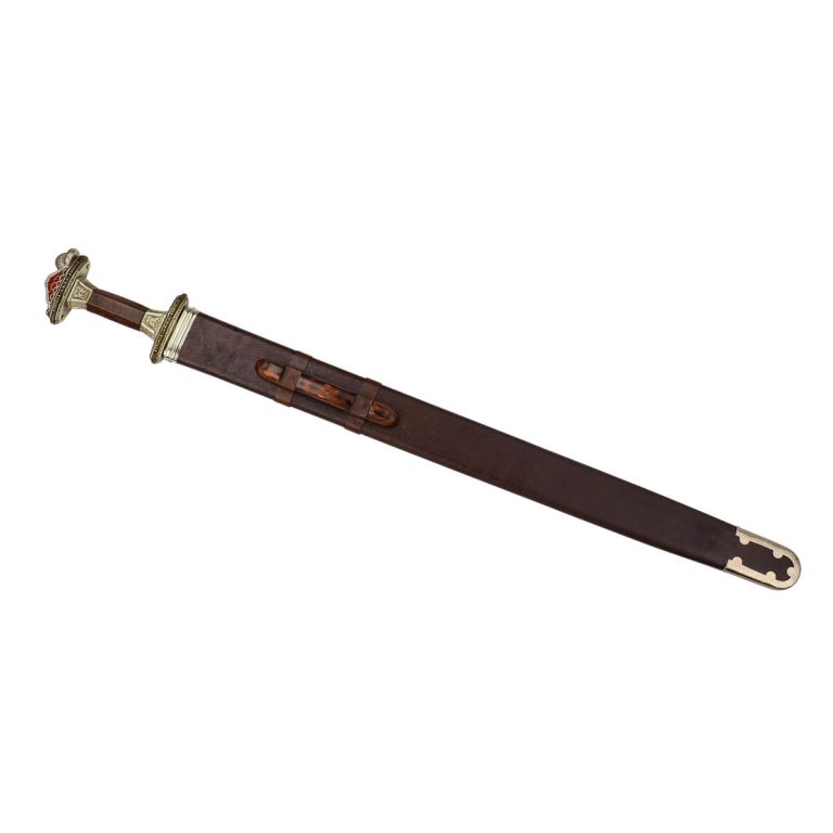 Scandinavian Vendel Chieftain's Sword - Tin Plated with Brass Hilt Accents