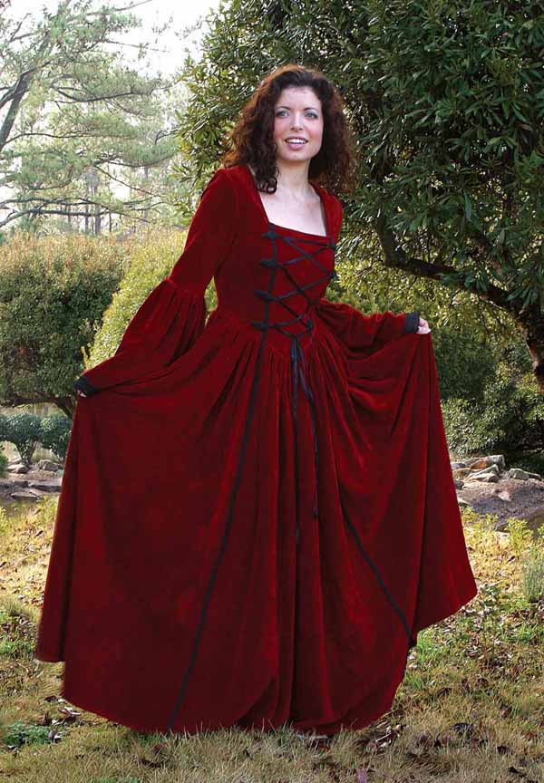 Scarlet Dream Velvet Dress