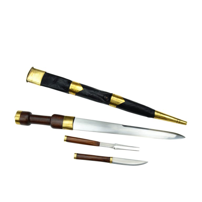 Scottish Crofters Dirk with Fork and Knife