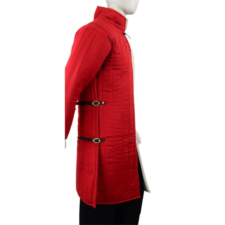 Side-Buckled Gambeson - Red and Natural Duo Tone