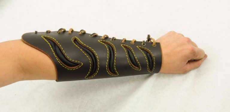 Slashed-Style Leather Bracers