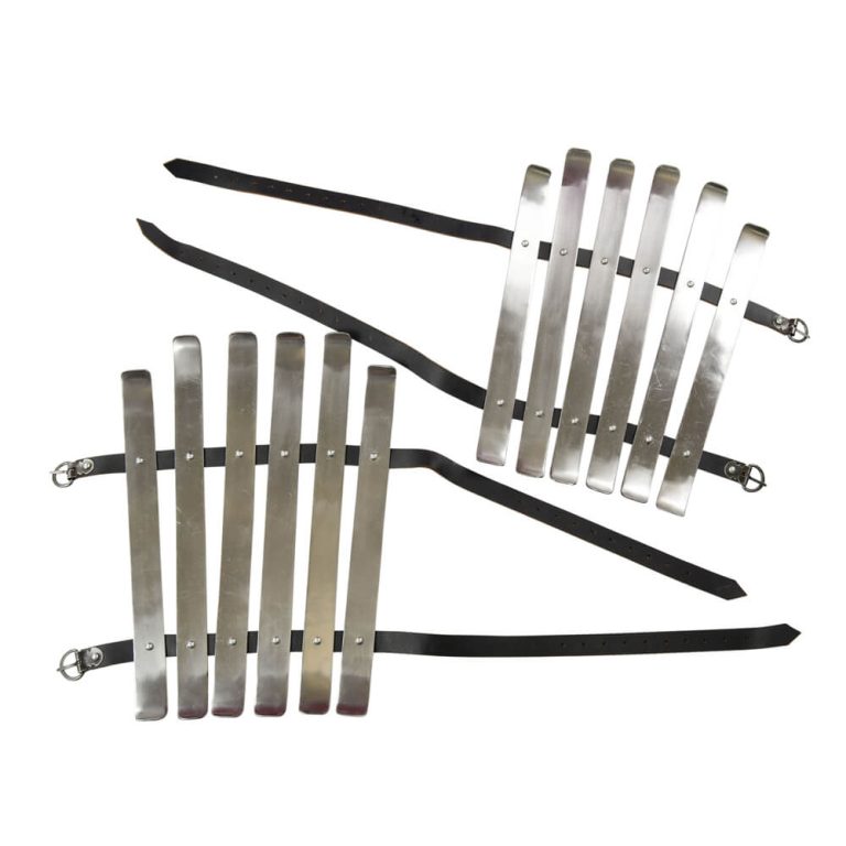 Splinted Greaves - 16 Gauge