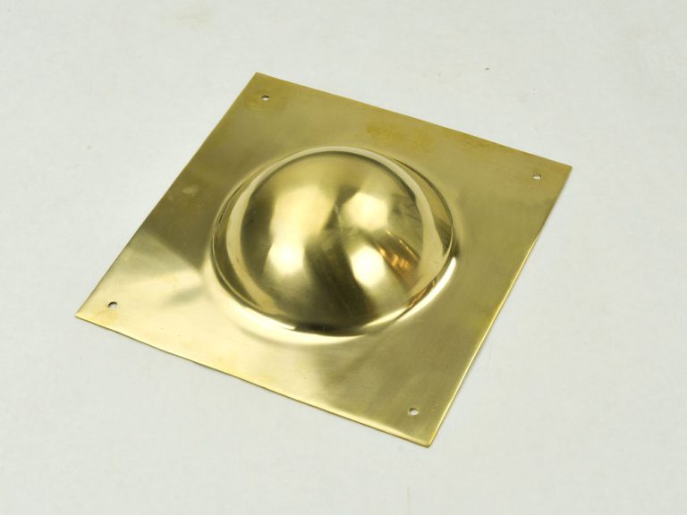 Square Roman Shield Boss  Brass