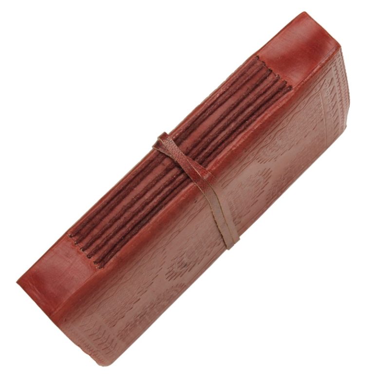 Steampunk Circular Embossed Leather Journal Diary