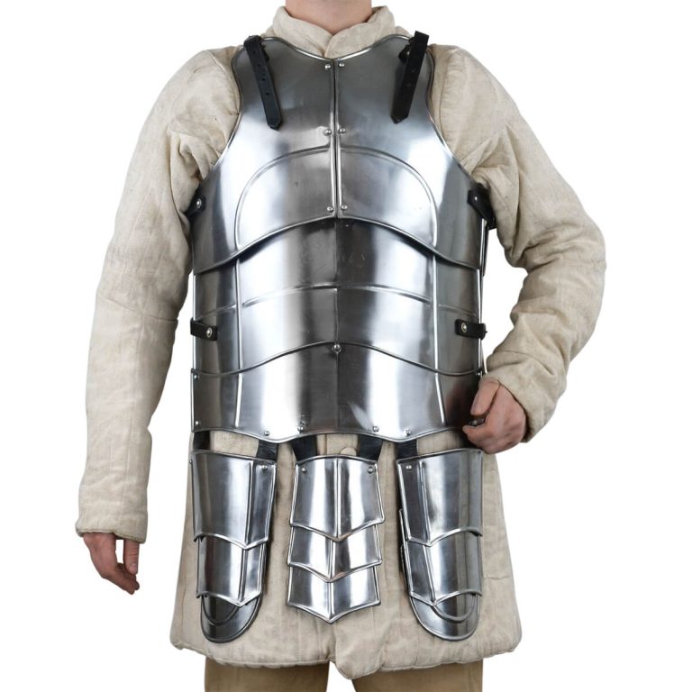 Steel Cuirass with Tasset Plates - 20 Gauge Steel