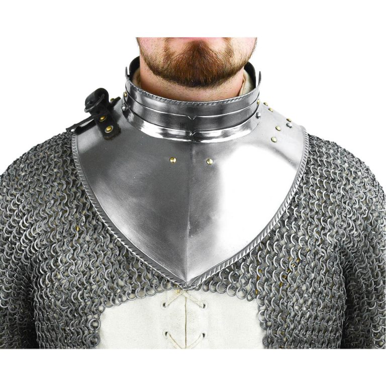 Steel Gorget with Articulated Collar