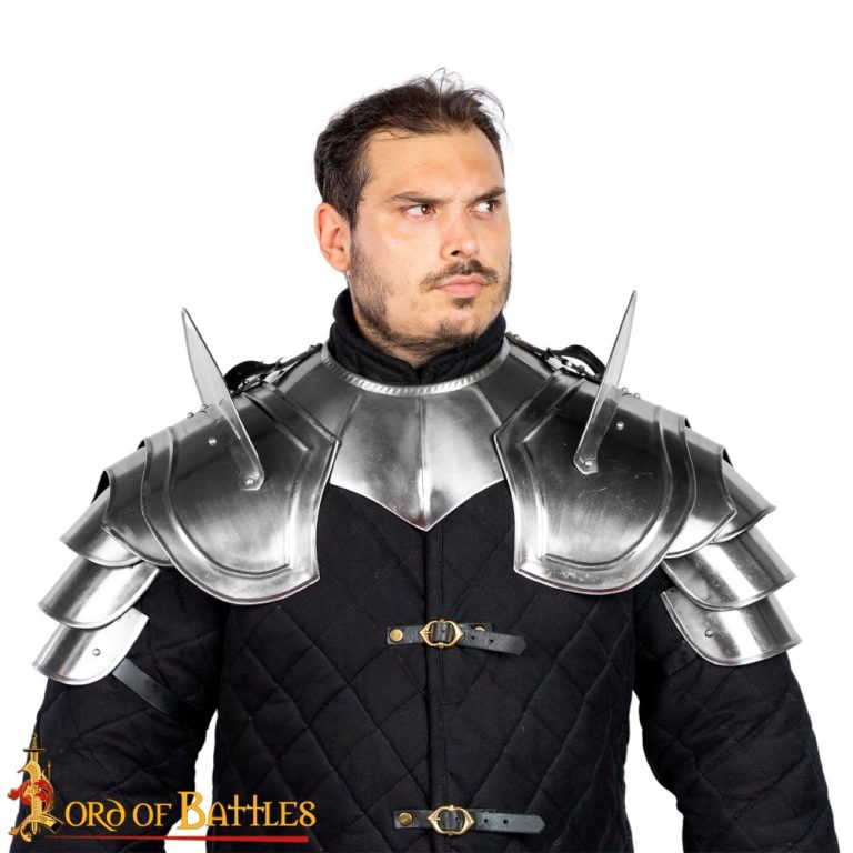 Steel Pauldrons with Blade Breakers  18 Gauge Steel