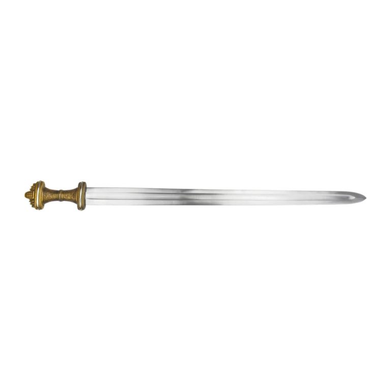 The Fetter Lane Sword - 8th Century Saxon Sword - Antiqued Brass Hilt
