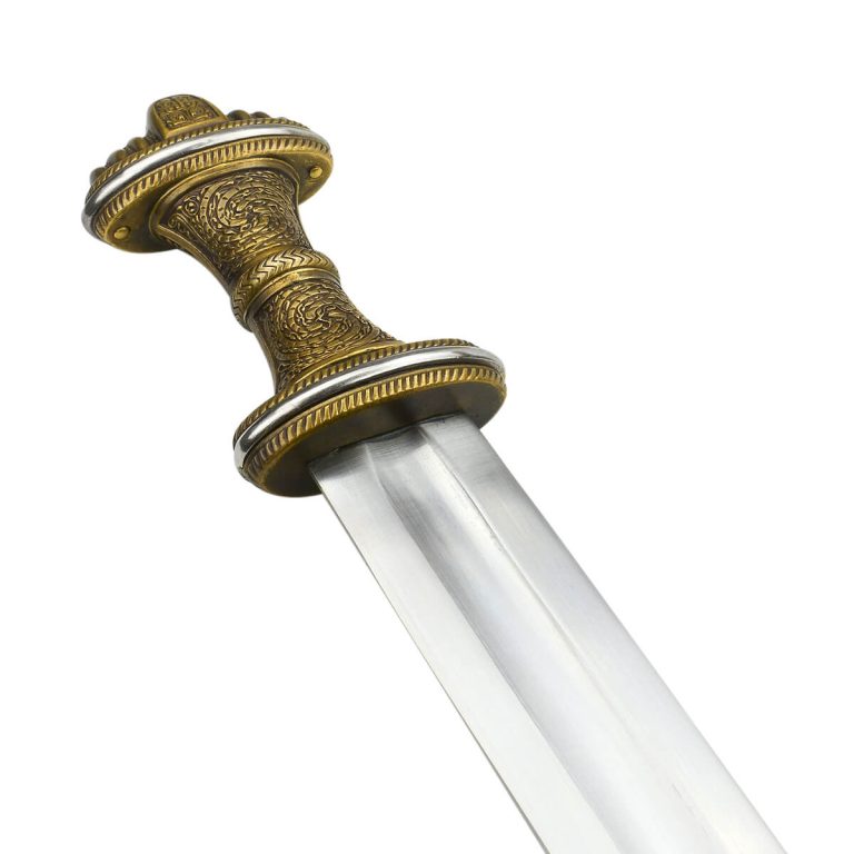 The Fetter Lane Sword - 8th Century Saxon Sword - Antiqued Brass Hilt