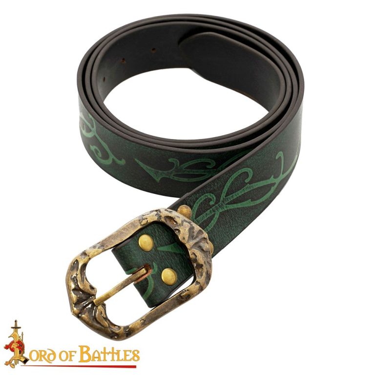 The Woodland Elf Handcrafted Genuine Leather Belt  Brown
