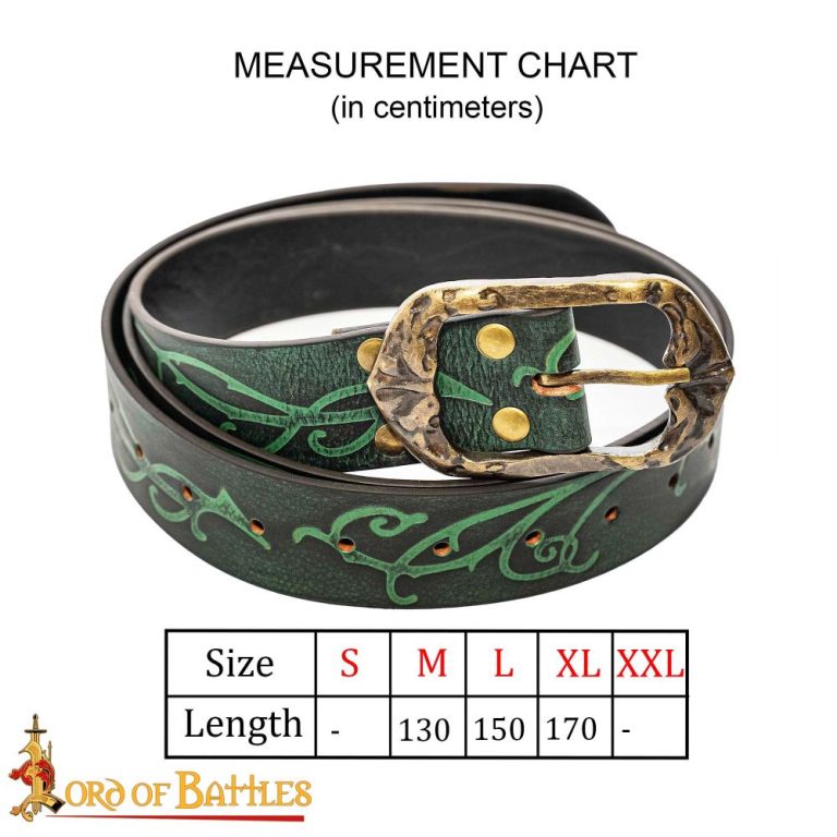 The Woodland Elf Handcrafted Genuine Leather Belt  Brown