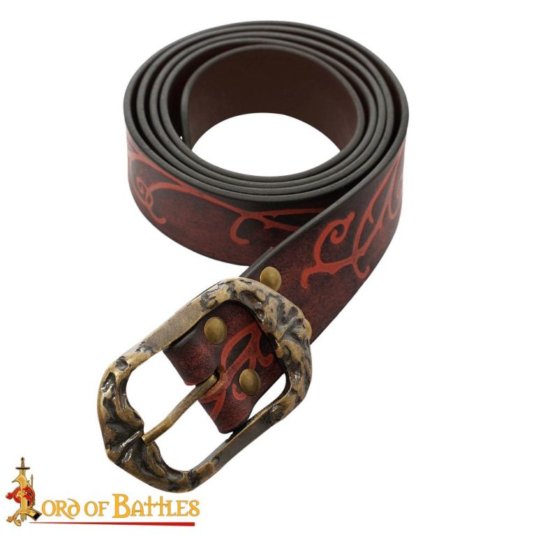 The Woodland Elf Handcrafted Genuine Leather Belt  Brown