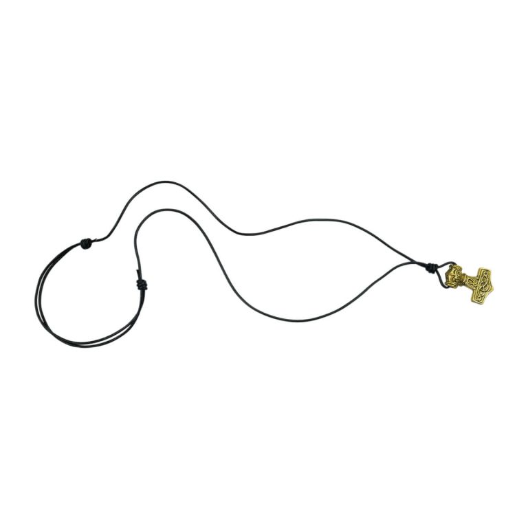 Thor's Mjolnir - Solid Brass Pendant